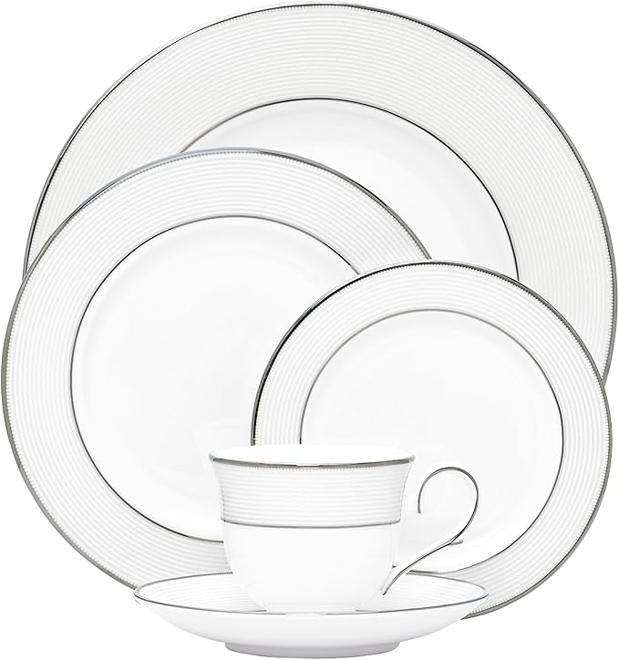 Lenox 806506 Opal Innocence Stripe 5-Piece Place Setting