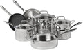 Cuisinart 11-Piece Cookware Set Professional Stainless Steel 89-11Silver