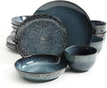 16-Piece Bowl Dinnerware Set Vintage Ceramic Stoneware Tableware Set with Dinner