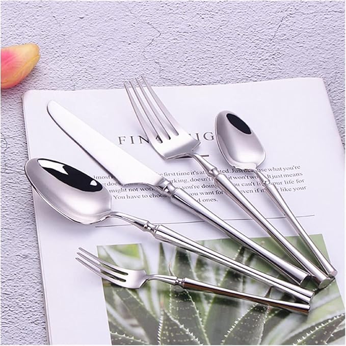 18/10 stainless steel cutlery set durable and corrosion-resistant dinnerware set mirror polished tabelleware set