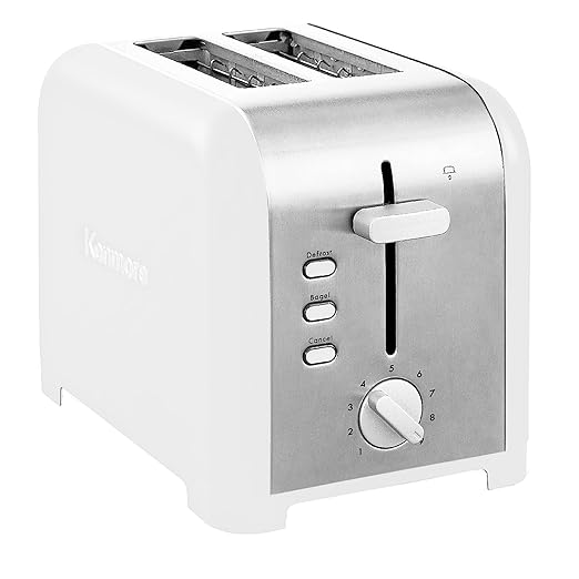 Kenmore Coffee Maker 12 cup Drip Coffee Machine Programmable Aroma Control Glass Carafe &amp Kenmore 2-Slice Toaster White Stainless Steel Extra Wide Slots Bagel and Defrost Functions