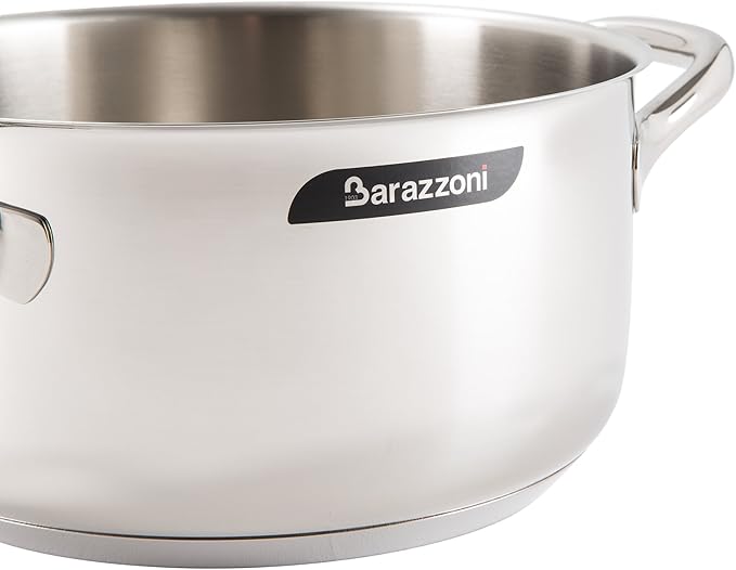 Barazzoni Chef Line 6 Piece Saucepan Set 16/20/24 cm Saucepans 16/20/24 cm Lids Stainless Steel