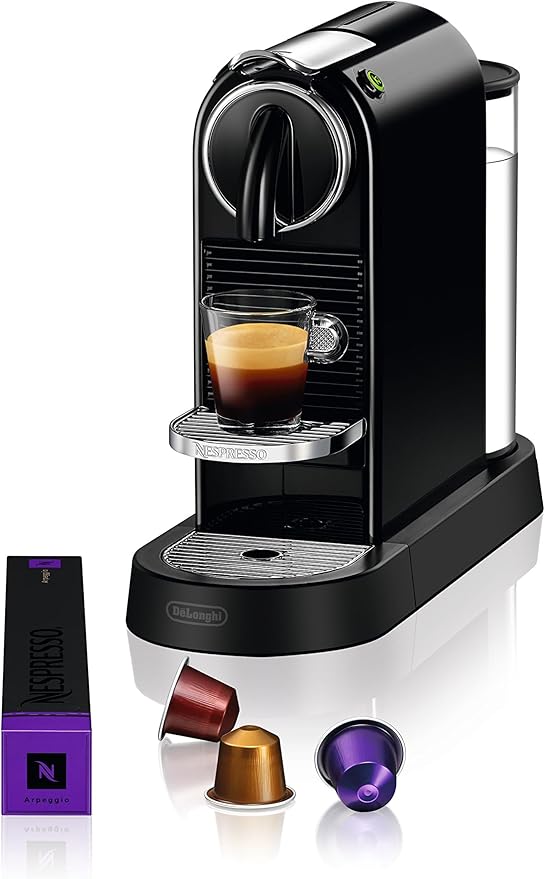Nespresso CitiZ Espresso Machine by De'Longhi Limousine Black Descaling Kit
