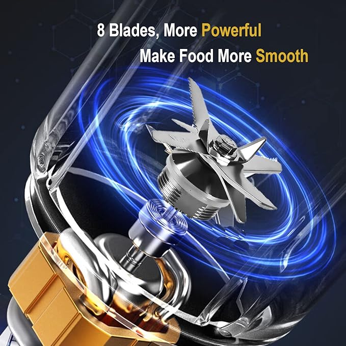 Blender Professional Countertop Blender 1800W High Speed Smoothie Blender for Shakes and Smoothies commercial blender with Timer 68OZ BPA-Free Tritan Jar Smoothie Maker BATEERUN 8 Blades