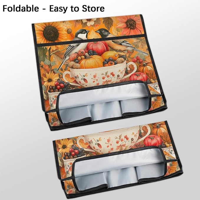 cfpolar Kitchen Aid Mixer Cover Compatible with 6-8 Quarts Sunflower Bird Food Pumpkin Stand Mixer Cover Kitchen Aid Mixers Accessories Appliance Organizer Bag Dust Covers with Zipper Pocket
