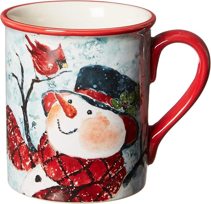 Watercolor Snowman 16pc Dinnerware Set Service for 4
