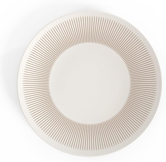 TervisHome Melamine - 12-Piece Dinnerware Set | Sandstone Collection | Durable Stoneware-like Quality Dishwasher Safe Perfect for Indoor and Outdoor Use