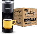 Keurig K-Mini Coffee Maker Single Serve K-Cup Pod Coffee Brewer Black with McCafe Classic Collection Variety Pack K-Cup Coffee Pods 40 Count