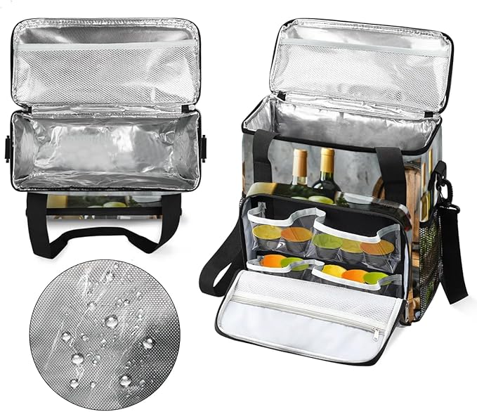 Coffee Maker Carrying Bag Grape Wine Single Cup Coffee Maker Travel Bag Compatible with Keurig K-Mini or K-Mini Plus Portable Storage Bag with Shoulder StrapAZ-192