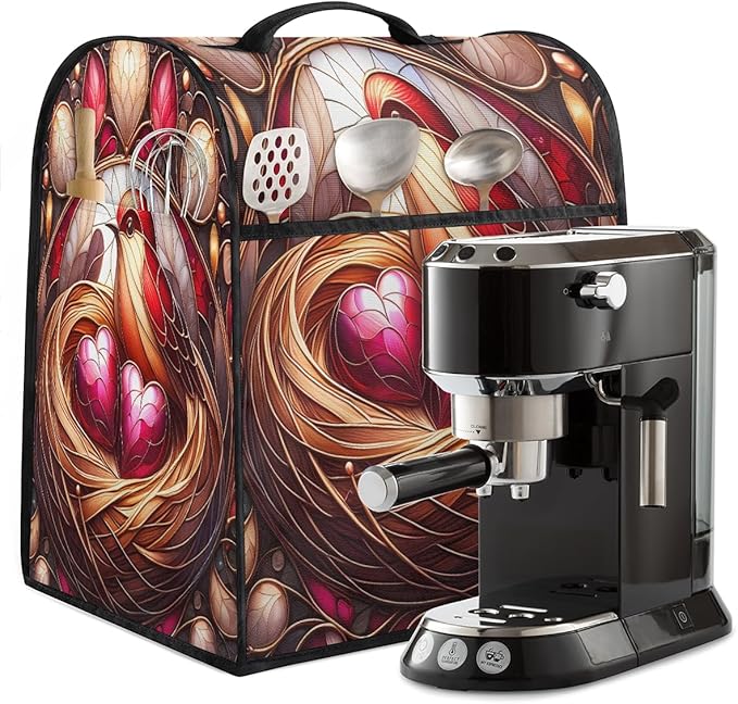 cfpolar Kitchen Aid Mixer Cover Compatible with 6-8 Quarts Animal Bird Love Stand Mixer Cover Kitchen Aid Mixers Accessories Appliance Organizer Bag Dust Covers with Zipper Pocket