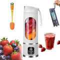 Digital Display Juicer with Smart LED Display - Effortless Multimode Blending for Smoothies Shakes Leak-Proof &amp Compact Portable Multimode Blender Juicer for Home Travel Office (White)