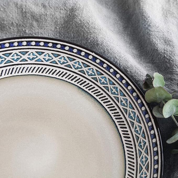 Dinnerware Set Luxury Family Dinner Service Set Dinnerware Sets Porcelain Dish Sets Including Bowl Set/Dessert Plates/Soup Plates/Dinner Plates/SaucersPlate*2