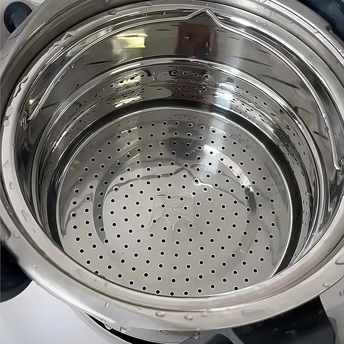 Compatible with Thermomix TM5/TM6 Professional-Grade Stainless Steel Steamer Baskets Fully Meet The Needs of Food Steaming and Boiling