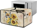 Doojoayie Butterfly Sunflower Toaster Cover 4 Slice Toaster Oven Cover Dust Resistant Appliance Covers for Kitchen Counter Modern Home Kitchen Decoration