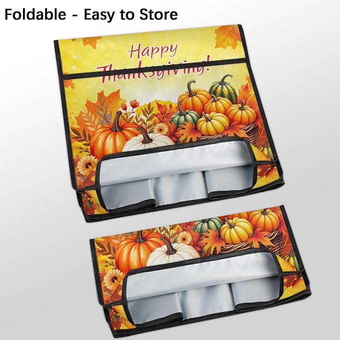 cfpolar Kitchen Aid Mixer Cover Compatible with 6-8 Quarts Thanksgiving Pumpkin Sunflower Stand Mixer Cover Kitchen Aid Mixers Accessories Appliance Organizer Bag Dust Covers with Zipper Pocket