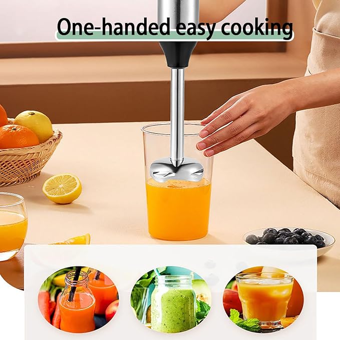 4-in-1 Electric Blender Handheld Immersion Beater stand mixer Meat Grinder with 5 Speed 1000W Multi Function Stick Blender for Food Purees Juices and More