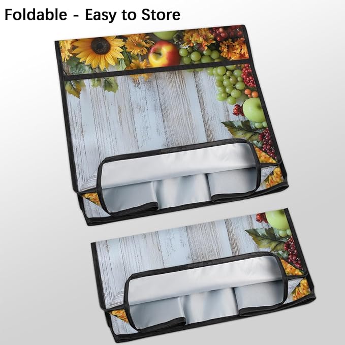 cfpolar Kitchen Aid Mixer Cover Compatible with 6-8 Quarts Sunflower Grapes Apples Stand Mixer Cover Kitchen Aid Mixers Accessories Appliance Organizer Bag Dust Covers with Zipper Pocket