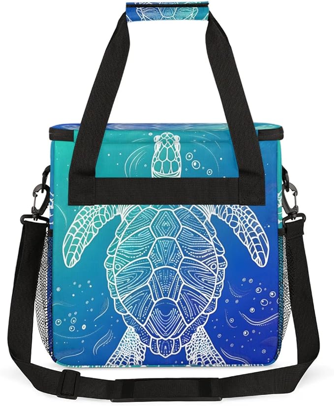 Coffee Maker Carrying Bag Ocean Turtle Single Cup Coffee Maker Travel Bag Compatible with Keurig K-Mini or K-Mini Plus Portable Storage Bag with Shoulder StrapAZ-16