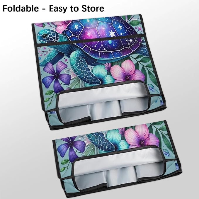 Kitchen Aid Mixer Cover Animal Turtle Flower Stand Mixer Cover Compatible with 6-8 Quarts Stand Mixers Dust Covers with Zipper Pocket Foldable Washable Kitchen Aid Organizer Bag