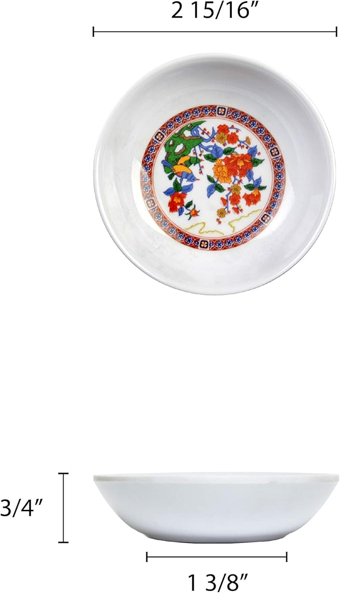 Peacock melamine dinnerware collection 1 oz 2 3/4 sauce dish comes in dozen