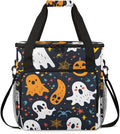 Mystical Spooky Ghosts Coffee Maker Carrying Bag Travel Storage Bag Compatible with K-Mini or K-Mini Plus Single Serve Coffee Brewer Carrying Case with Multiple Pockets &amp Shoulder Strap