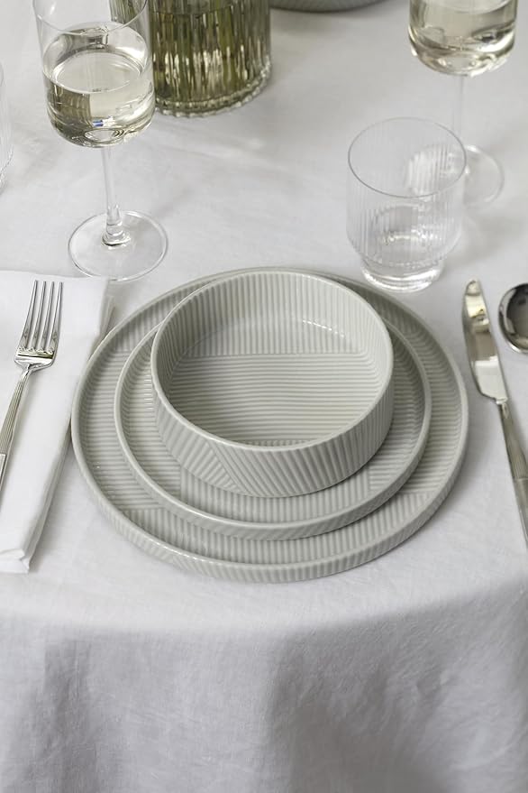 Lenox 899194 Modulus 18-Piece Dinnerware Set Service For 6