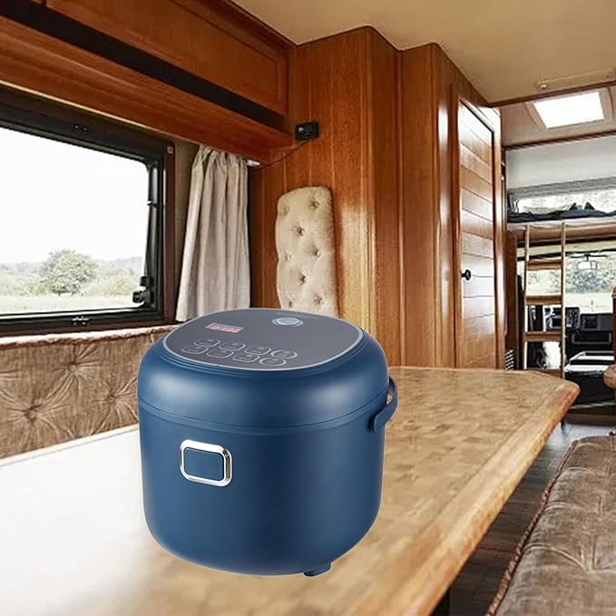 Electric Rice Cooker Rice Cooker for Car 2L Small with Six Pre Set Functions Food Steamer Travel Rice Cooker for Driving 24V(12V to 24V)