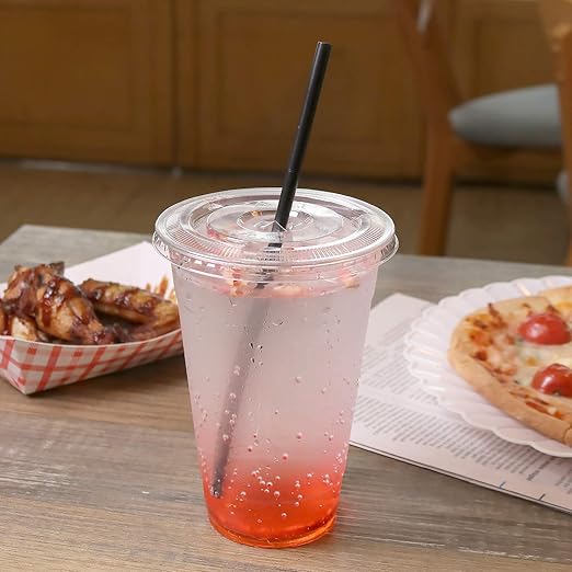 Karat C-KC626TS 98mm Diameter Flat Lids for Karat Cold Cups Case of 1000