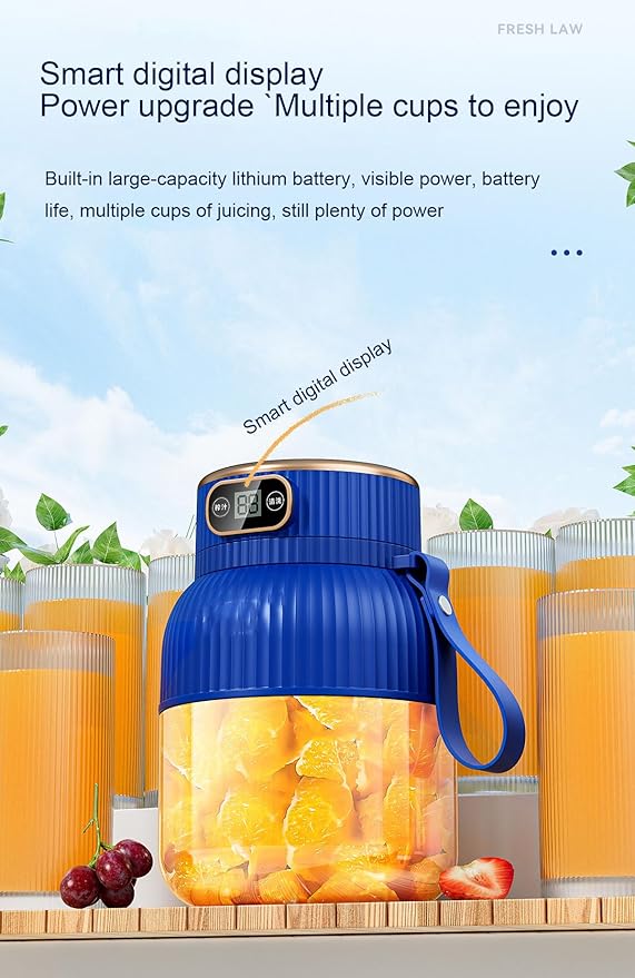 Portable BlenderPortable Blender for Shakes and Smoothies Personal Size High Speed Blender21oz USB C Rechargeable Blender for Travel/Picnic/Office/Gym/Sport (WHITE)
