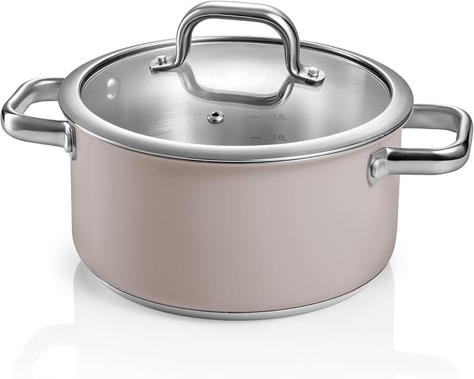 Tescoma Delight Taupe Saucepan Set of 8