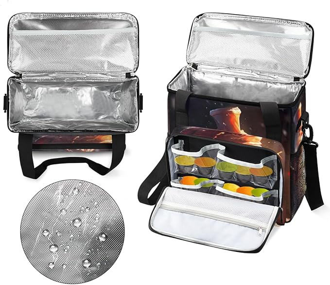 Christmas Snowman Coffee Maker Carrying Bag Glitter Snowman Travel Storage Bag Compatible with K-Mini or K-Mini Plus Single Serve Coffee Brewer Carrying Case with Multiple Pockets &amp Shoulder Str