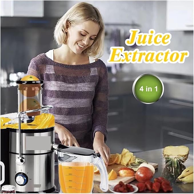1L 4-in-1 Electric Juicer Extractor 1000W High-Power Multifunction Fruit Vegetable &amp Meat Juice Blender (220V)