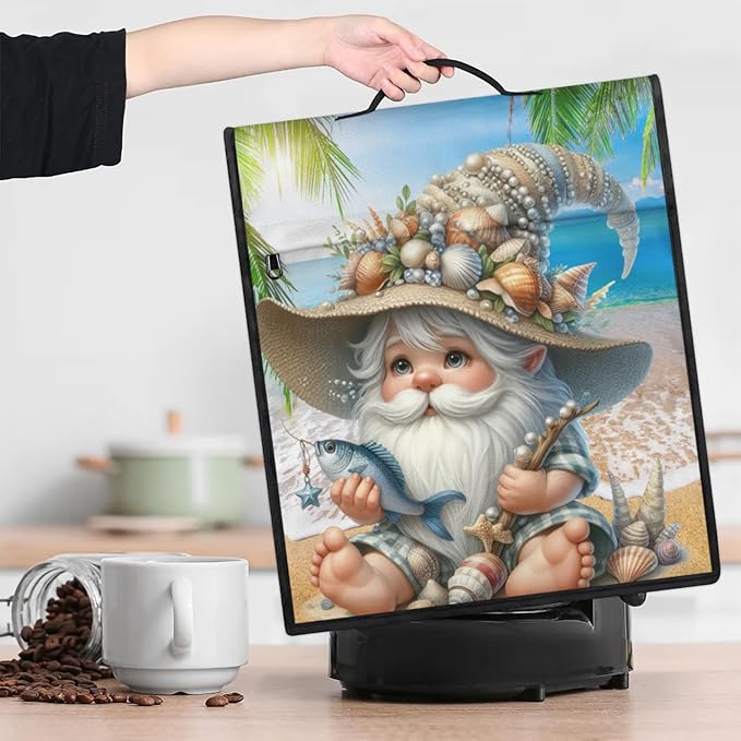 cfpolar Kitchen Aid Mixer Cover Compatible with 6-8 Quarts Gnome Palm Trees Stand Mixer Cover Kitchen Aid Mixers Accessories Appliance Organizer Bag Dust Covers with Zipper Pocket