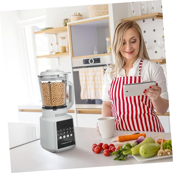 PRETYZOOM 1.75L High-Speed Smoothie Blender and Fruit Juicer Multi-Functional Electric Blender with US Plug for Kitchen Easy to Clean Non-Sticking for Shakes and Drinks