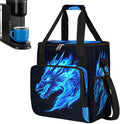 Blue Ice Dragon Coffee Maker Carring Bag Travel Carrying Storage Tote Bag Compatible with Keurig K-Mini or K-Mini Plus Portable Single Serve Coffee Brewer Case with Pockets for K-cup Pods