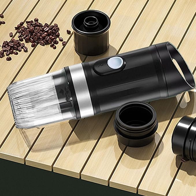 Asixxsix Portable Espresso Machine 20Bar Self Heating Portable Espresso Maker 2 in1 Travel Coffee Maker Cordless Single Serve Capsule Coffee Machine for Capsule &amp Ground Coffee