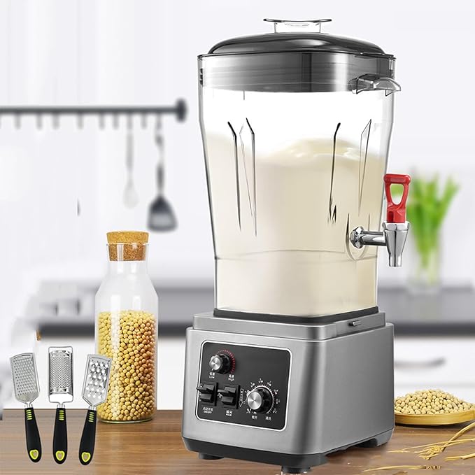 Food Blender And Grinder 45000rpm | Electric Kitchen Mixer Soy Milk Machine 11l/15l/19l | Smoothie Blender 7 Speed Control | Fully Automatic Filter Free15L