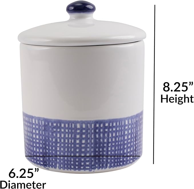 VIETRI Santorini Geo Medium Canister