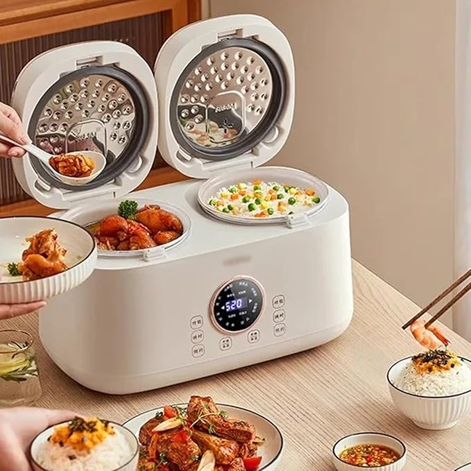 Rice Cookers Double-Bladder Electric Rice Cooker Multi-Function Automatic Double Rice Cooker Electric Cooking Pot Rice Cooker Intelligent Rice Maker