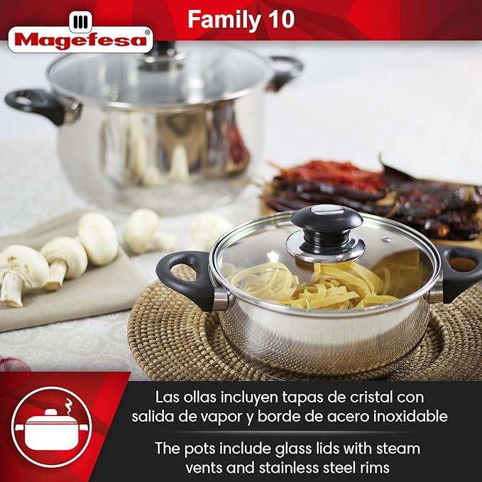 Magefesa Family 10-Piece Cookware Set