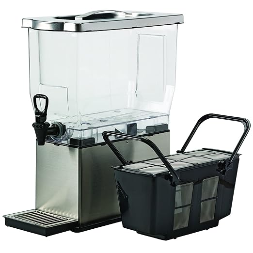 Service Ideas CBNS3SS Cold Brew N' Serv System Cold Brew Coffee Maker 3 Gallon Stainless Steel
