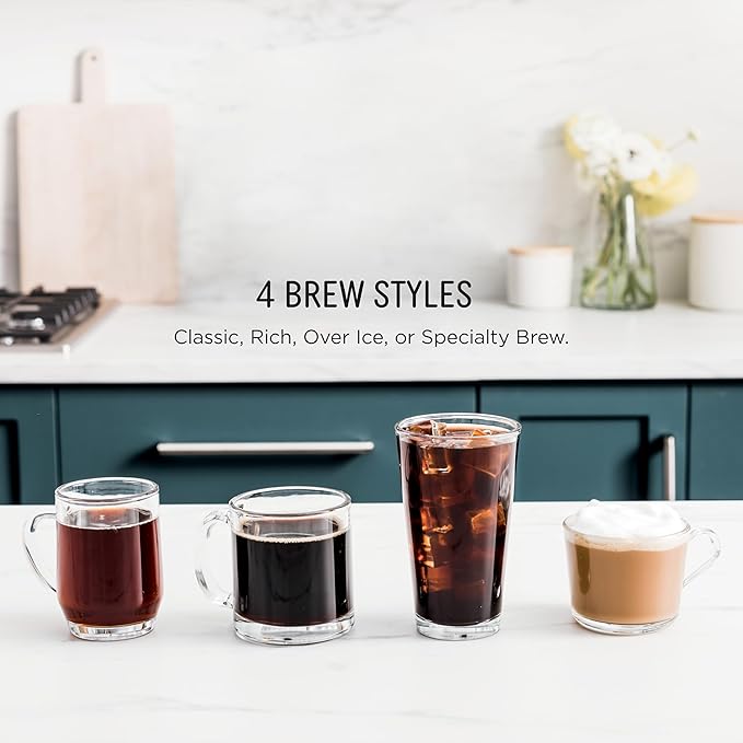 Ninja | Coffee Maker | Single Serve |Brew with Coffee Pods &amp Grounds| Compatible with K-Cup Coffee Pods | 4 Brew Styles up to 24oz Cup Sizes &amp 56oz Removable Reservoir | Black | PB051