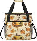 Halloween Pumpkin Coffee Maker Carrying Bag Mystical Pumpkin Travel Storage Bag Compatible with K-Mini or K-Mini Plus Single Serve Coffee Brewer Carrying Case with Multiple Pockets &amp Shoulder St