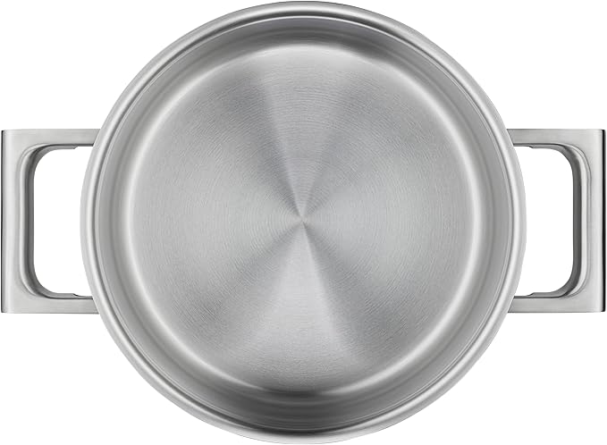 WMF Ultimate Cool 5-Piece Induction Saucepan Set with Stainless Steel Lid Matt Cromargan Stainless Steel Induction Pots Set Uncoated Inner Scale Dishwasher Safe