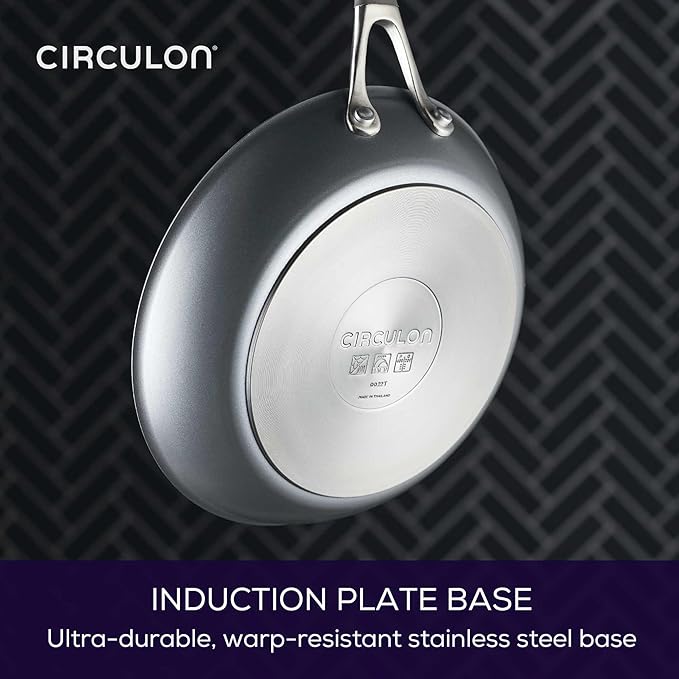 Circulon A1 Series with ScratchDefense Technology Nonstick Induction Cookware/Pots and Pans Set 9 Piece Graphite