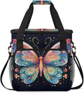 Abstract Butterfly Coffee Maker Carrying Bag Cartoon Butterfly Travel Storage Bag Compatible with K-Mini or K-Mini Plus Single Serve Coffee Brewer Carrying Case with Pockets &amp Shoulder Strap