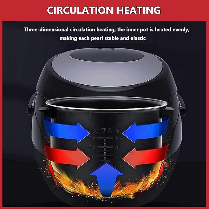 900W Pearl Maker Electric Rice Cookers Tapioca Pearl Cooker with Touch Control Panel | Commercial Pearls Machine Integrated Pot Lid with Thermal Probe &amp Sealing Ring w/2 Juice Cup