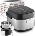 10-Cup Rice Cooker with Steamer Basket | Smart Rice Maker with Easy-to-Clean Nonstick Inner Pot | Delay Timer &amp Keep Warm Settings | Non-Toxic &amp BPA-Free | Ideal for Family Meals Stainless St