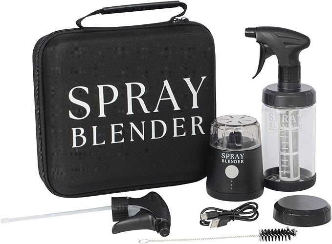 Create Plant-Based Sprays in Minutes with Powerful Electric Blender &amp Glass Spray Bottle Perfect for BBQ Grilling &amp BPA-Free Food-Grade