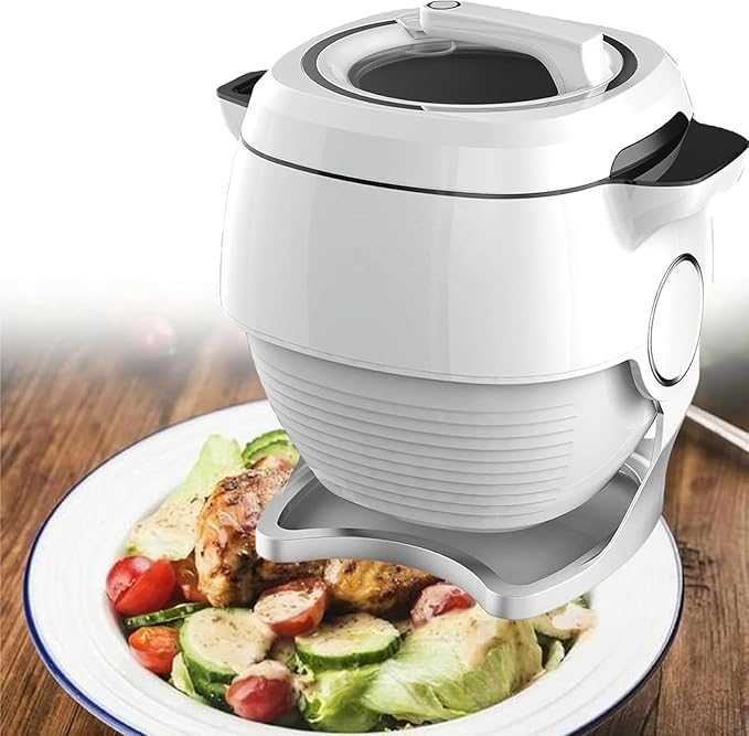 Automatic Cooking Machine2000W 5-6L auto Cooking Wok Fried Rice MachineOne-Click Smart Start Three Speed Adjustable360 ° Automatic Rotation